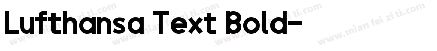Lufthansa Text Bold字体转换
